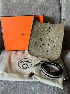 Сумка Hermes Evelyne 16 Etoupe Palladium Hardware
