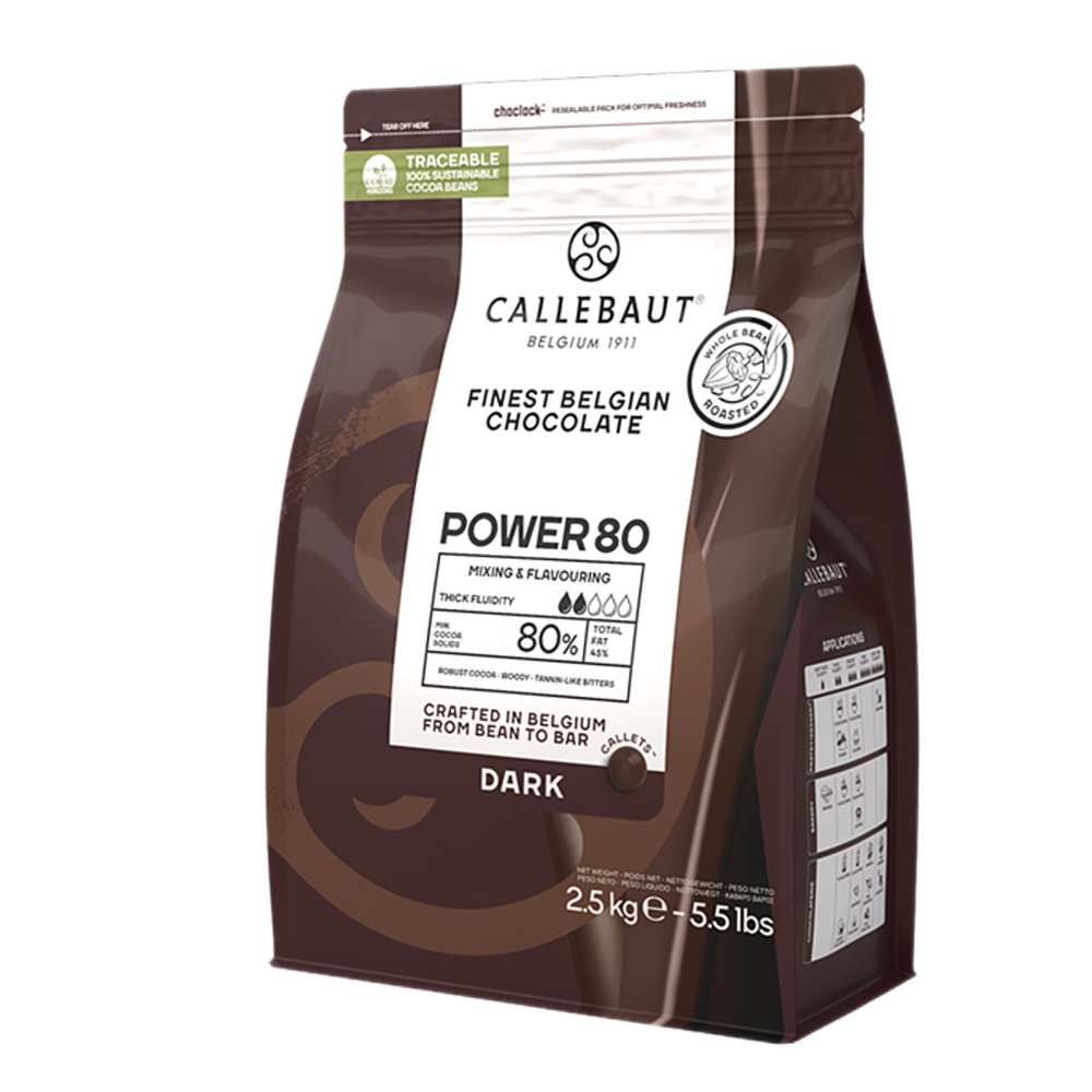 Шоколад темный 80% Callebaut 2,5 кг
