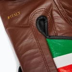 Боксёрские перчатки LEONE 1947 Italy '47 black/white/brown