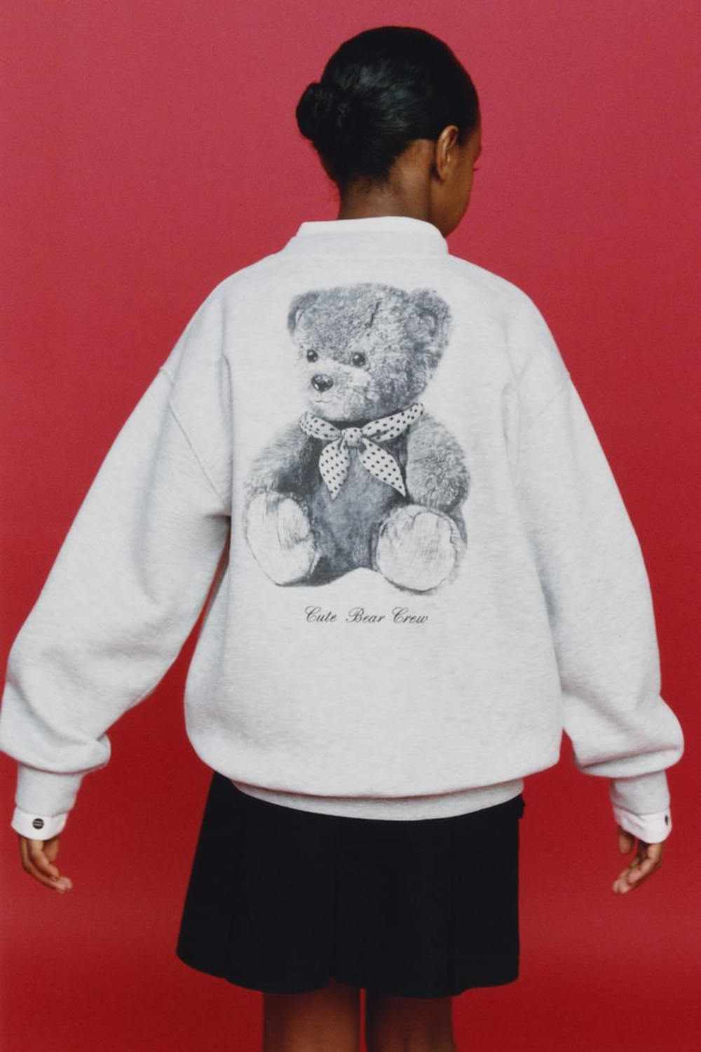 ZARA ЮБКА-ШОРТЫ С КАРМАНОМ, ЧЕРНЫЙ