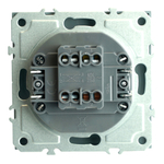 Переключатель перекрестный 1-клавишный (механизм), STEKKER, 250В, 10А, серия Эмили, RSW10-5110-10, платиново-серый, soft touch 49949