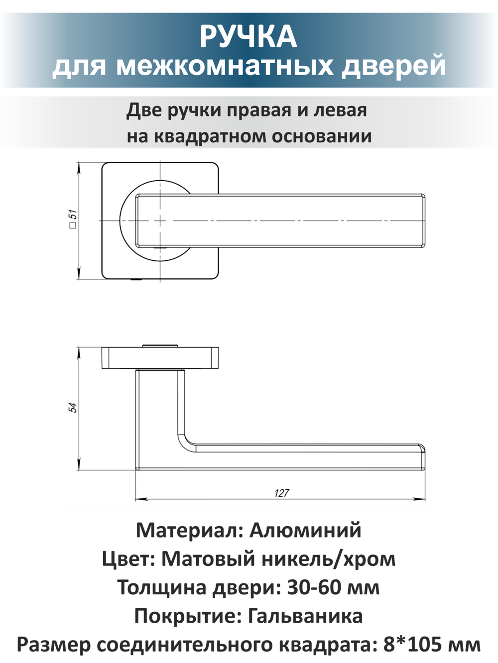 Дверная фурнитура ручка защелка петли бабочка OPTIMA