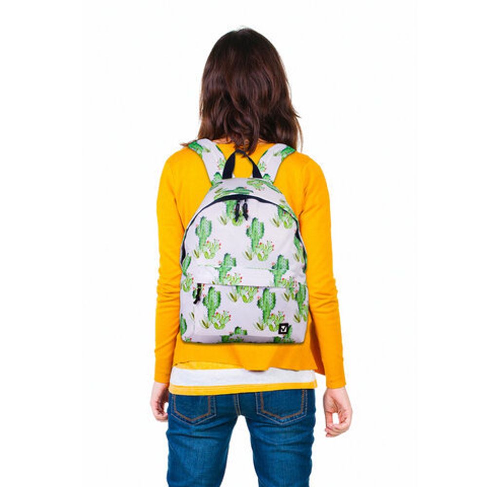 Рюкзак BRAUBERG универсальный, сити-формат, белый, "Мексика", 20 литров, 41х32х14 см, 226416