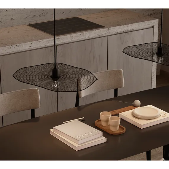 Светильник подвесной vinger, 53х11 см, черный