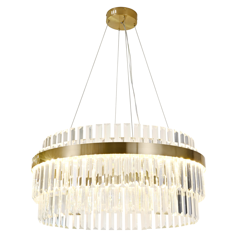 Citilux Sheldon CL339163 LED Люстра хрустальная с пультом Бронза