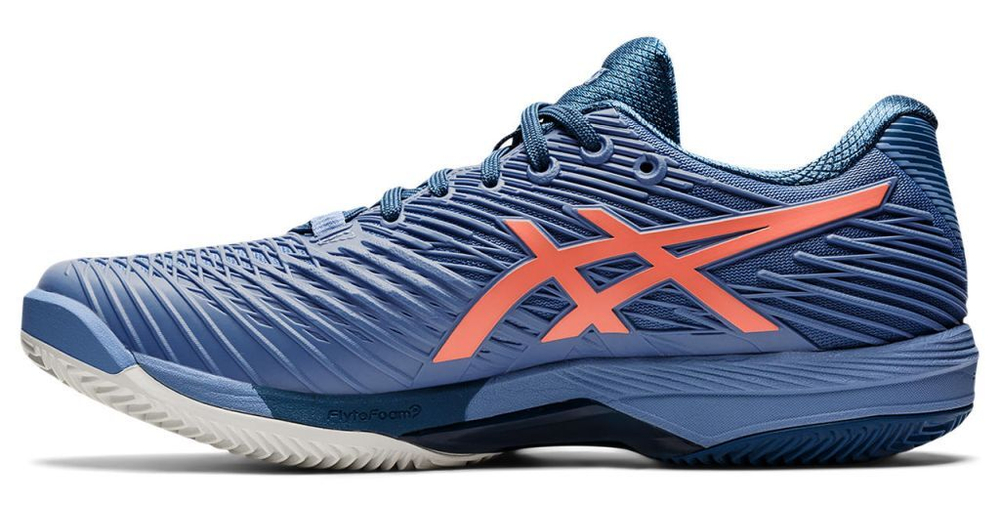 Мужские кроссовки теннисные Asics Solution Speed FF 2 Clay - blue harmony/guava