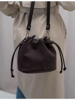 Сумка через плечо маленькая натуральная замша