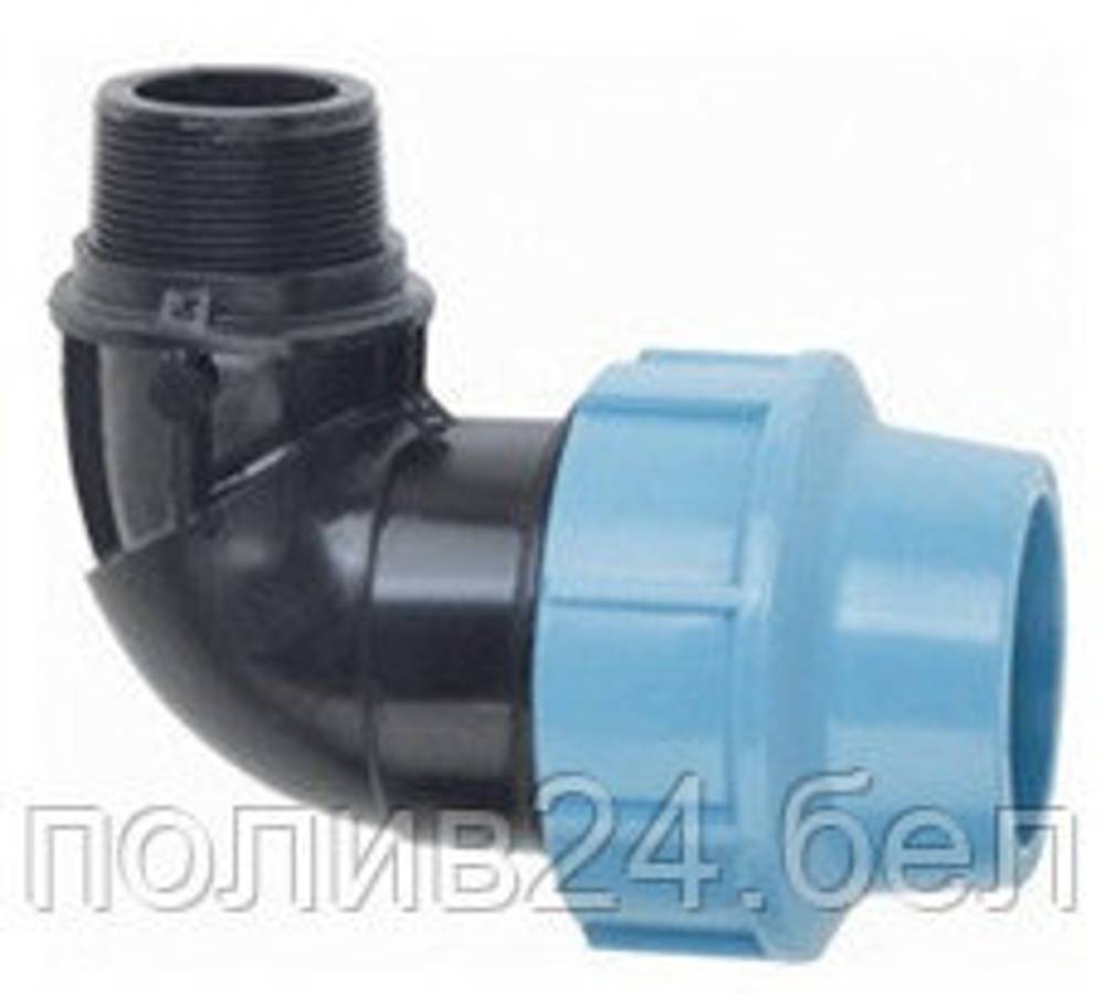 Колено для ПЭ трубы 25х1" НР