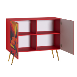 Комод Кармин 16.230.03, Красный, Белый