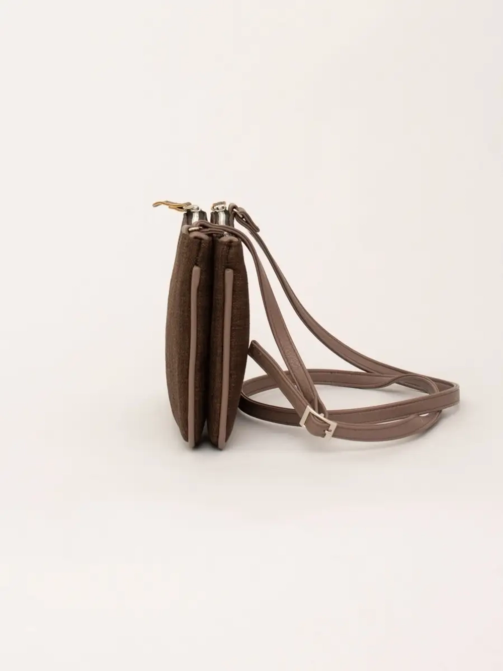 сумка через плечо маленькая кросс-боди льняная