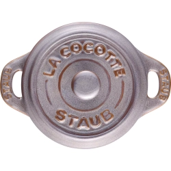 STAUB - Мини-кокотница 200мл 10см серый / артикул   40511-998-0  / GTIN 4009839376993