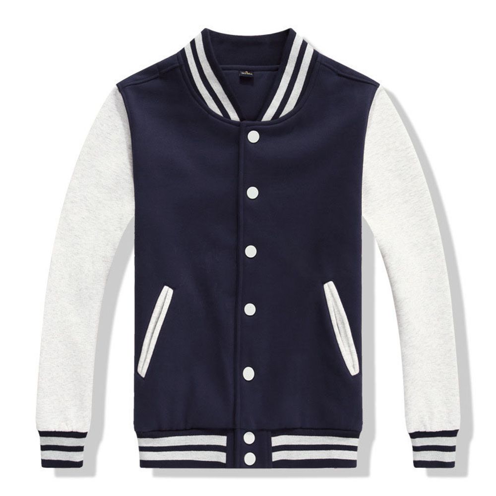 Кофта бомбер темно-синий фото