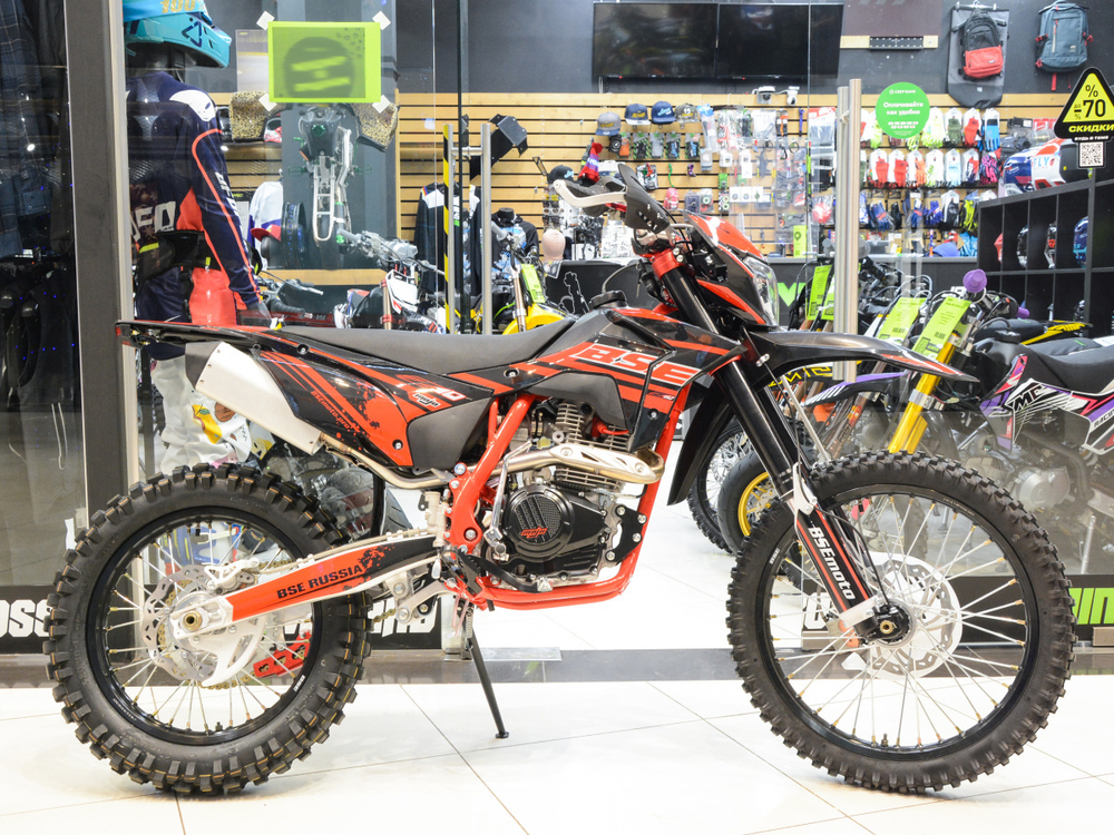 Кроссовый мотоцикл BSE Z10 Red/Black (055) 21/18