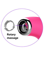 Розовый клиторальный стимулятор с ушками Claire (Цвет: розовый)