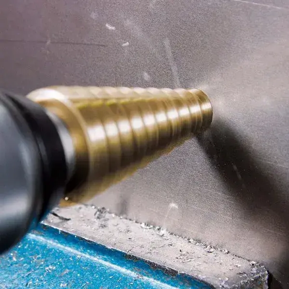 Сверло ступенчатое конусное по металлу 4 - 52 мм