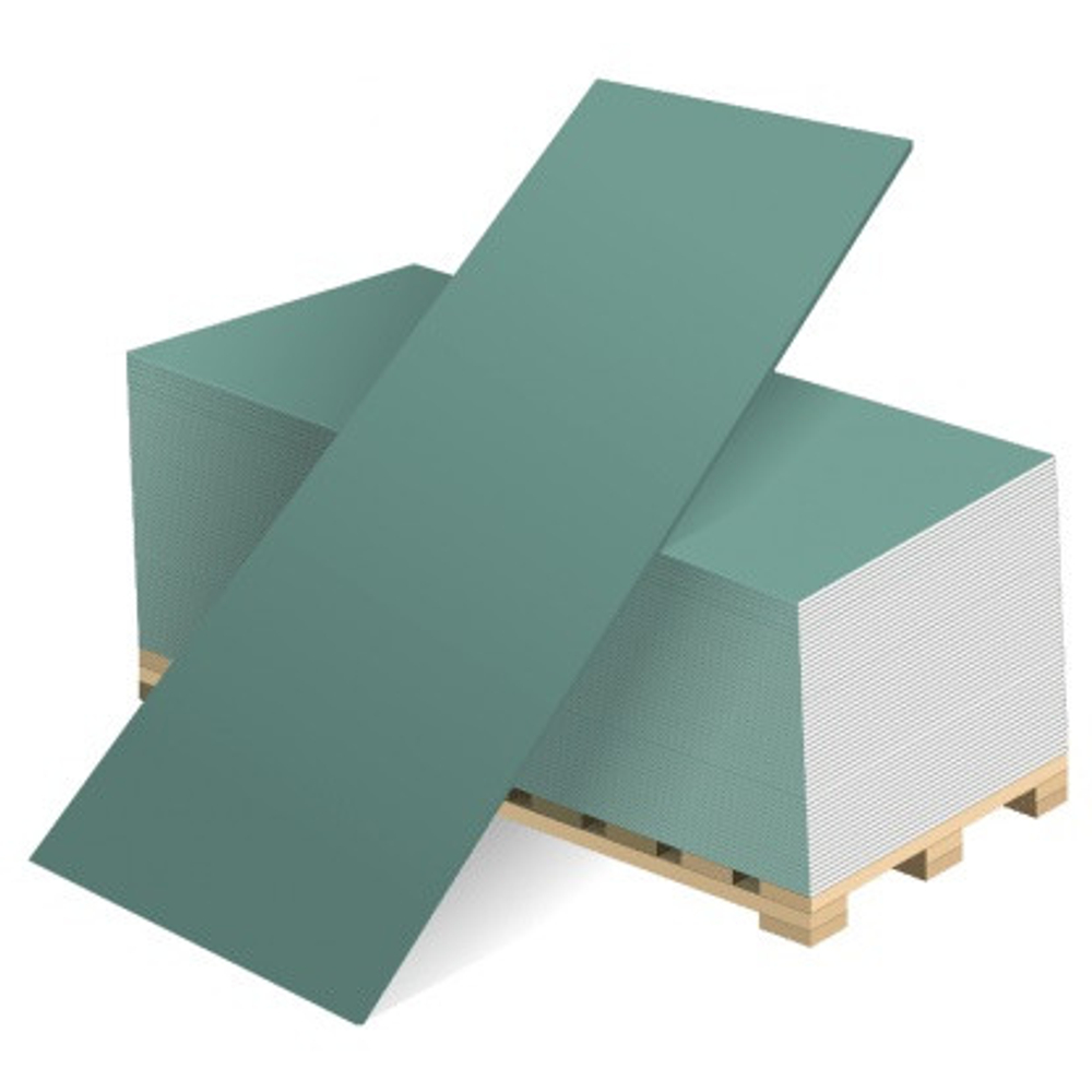 Гипсокартон Волма ГКЛВ влагостойкий 2500х1200х9,5 мм