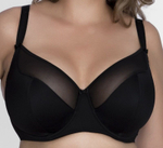 Однотонный бюстгальтер на косточках с мягкой чашкой plus size (Размер: 110D) (Цвет: телесный)