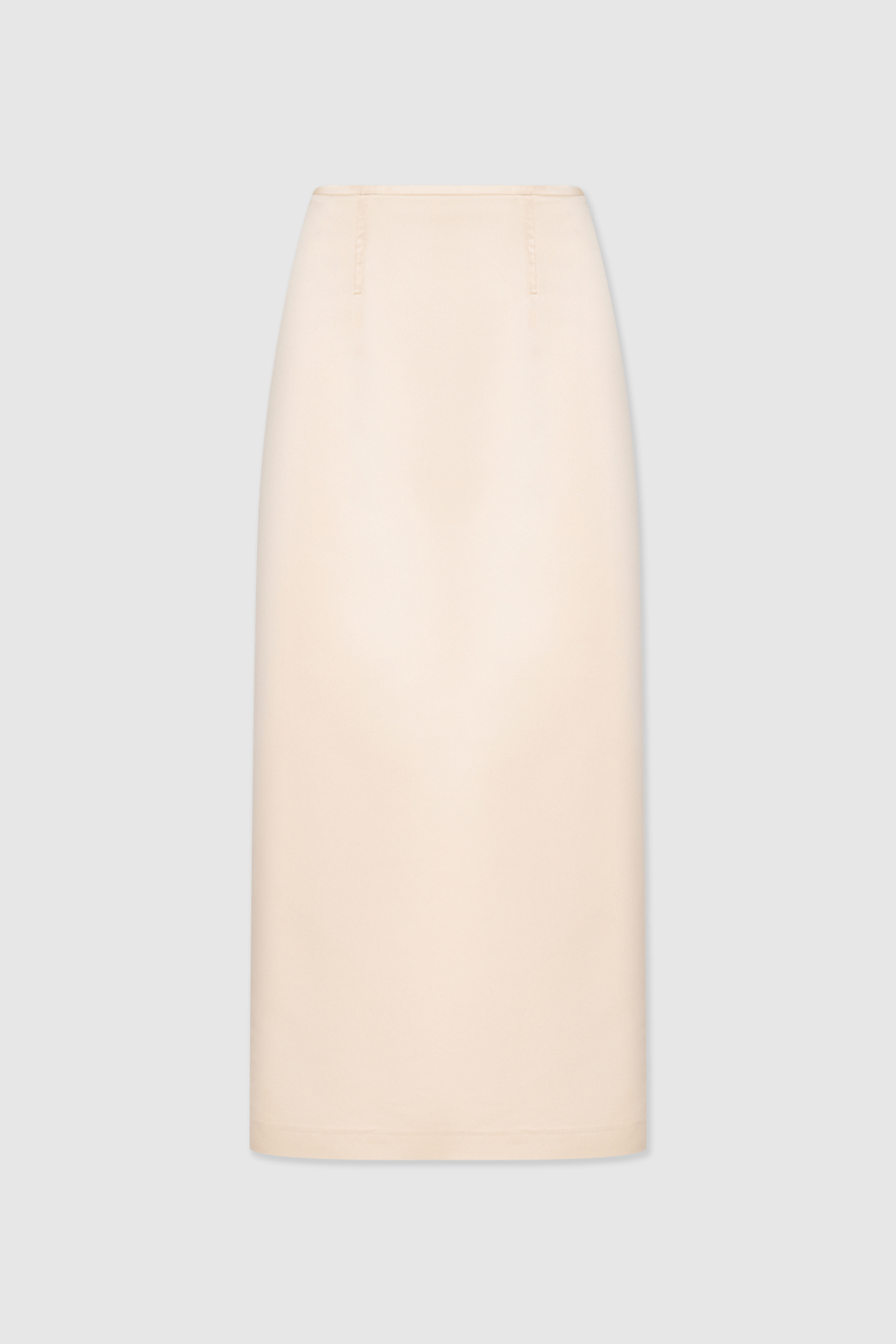 Юбка из сатина желтая