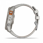 Garmin Fenix 7X Pro Sapphire Solar Edition корпус цвета «Титан», силиконовый ремешок цвета «Туманный серый/оранжевый»