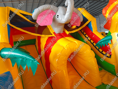 Батут "Мульти Сафари Утка"  7*6*4 м, с окнами по бокам