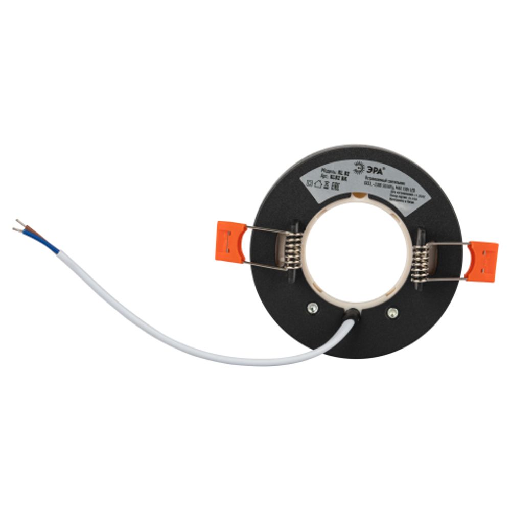 Светильник встраиваемый ЭРА KL82 BK под лампу GX53 черный | Встраиваемые светильники Для ламп GX53