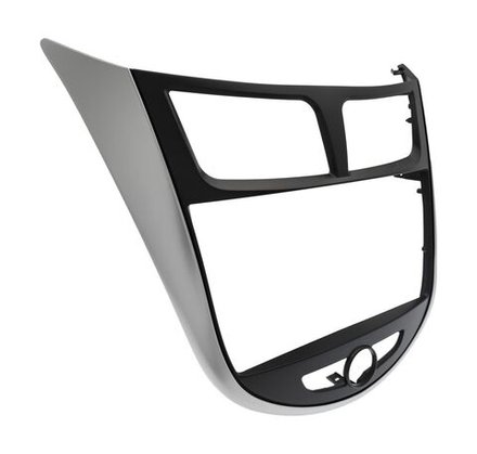 Магнитола для Hyundai Solaris 1 2010-2016 (рамка серебристо-черная тип 3) - Teyes CC3L на Android 10, 8-ядер, CarPlay, 4G SIM-слот