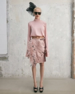 Атласная рубашка Trick Pink