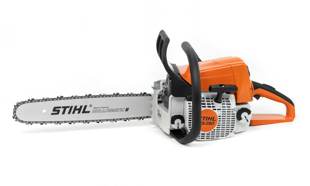 Бензопила Stihl MS250 18", оранжевая, антивибрационная, система стабилизации оборотов ОРИГИНАЛ