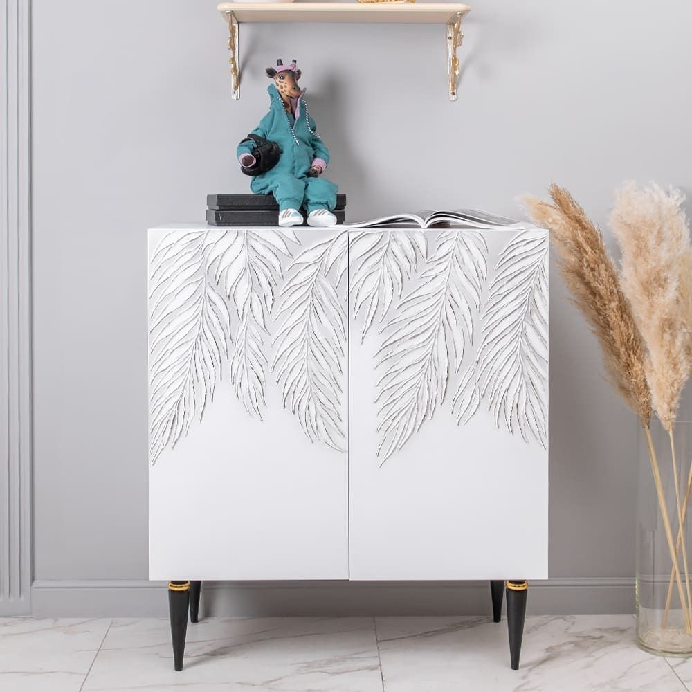 Комод Тропик Классик с 2 полками Айс Найт Голд