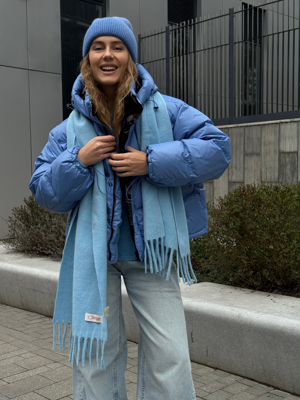 Пуховик Twin голубой