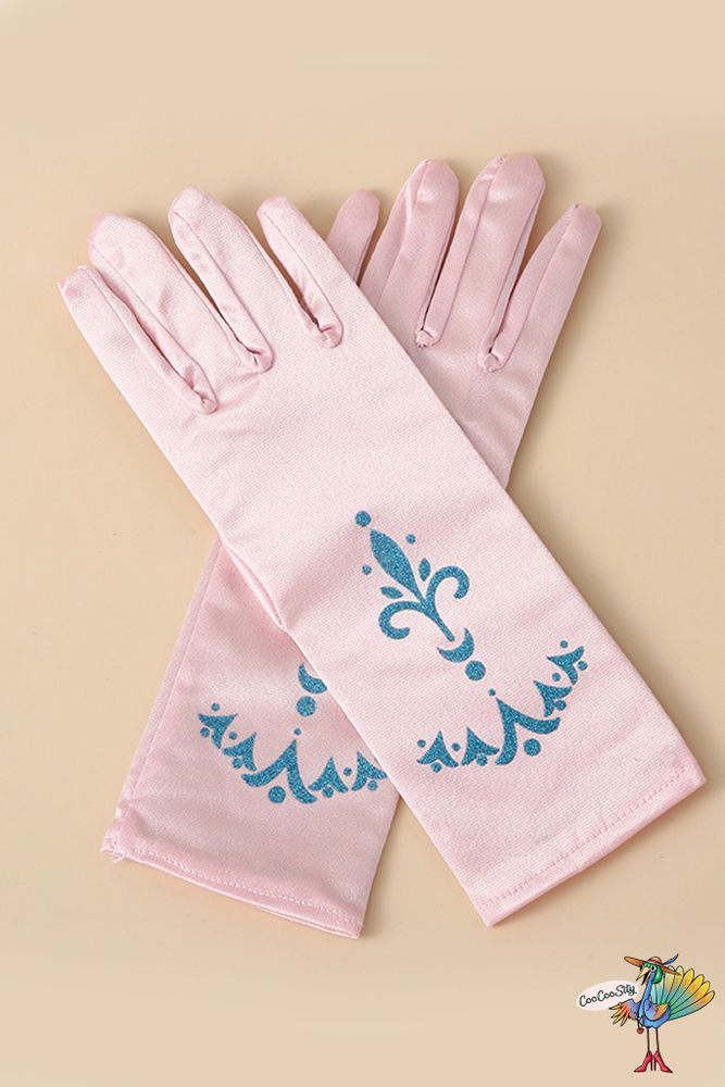 перчатки Холодное сердце розовые, детские