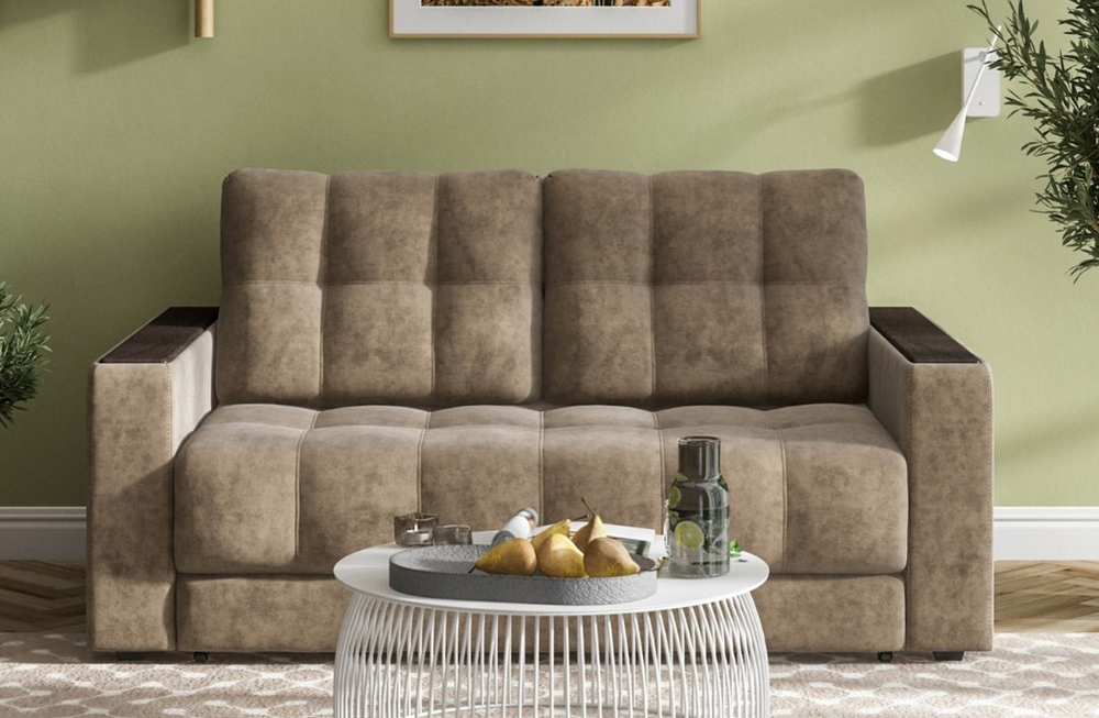 Диван Босс двухместный Велюр Роял тауп