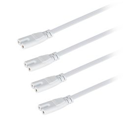 Разветвитель сетевой для линейных светильников ЭРА 4х IEC C7 2pin 2m для подключения 4 светильников | Аксессуары для фито светильников