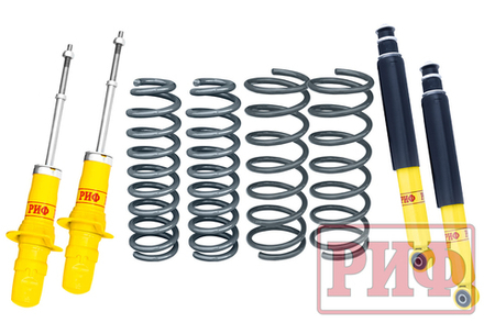 Комплект усиленной стандартной подвески на SsangYong Kyron +75 кг РИФ