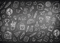 Школьная доска №2 для младших классов - 11.25- фон неопреновый