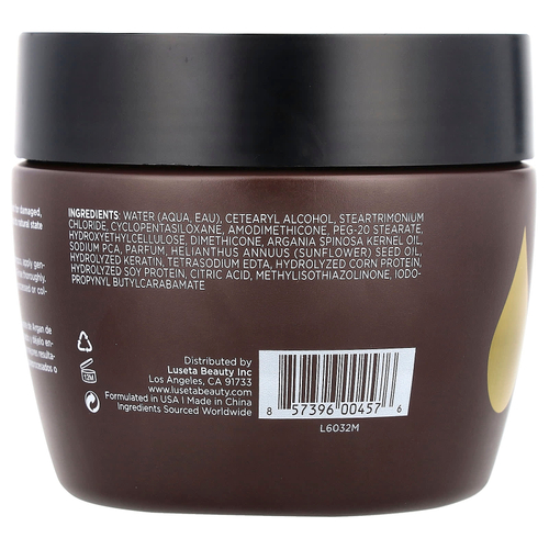 Luseta Beauty, Маска для волос с аргановым маслом, для поврежденных и сухих волос, 500 мл (16,9 жидк. унц.)