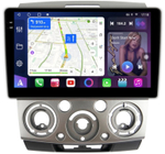 Магнитола для Ford Ranger 2, Mazda BT-50 2007-2011 (серебро) - FarCar 3021M монитор 9.5" QLED на Android 14, TS18, CarPlay, 4G SIM-слот