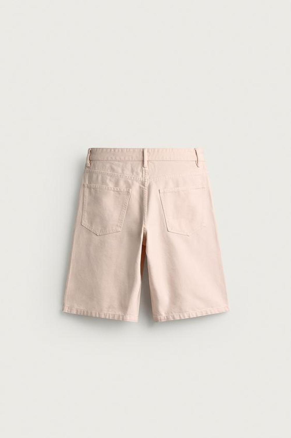 ZARA ДЖИНСОВЫЕ ШОРТЫ RELAXED FIT, РОЗОВЫЙ