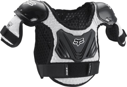 Защита панцирь детский Fox Peewee Titan Roost Defle (Black/Silver, M/L, 2024 (06053-464-M/L))