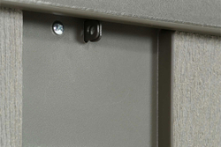 Сундук пластиковый WoodLook, 570 л, серый