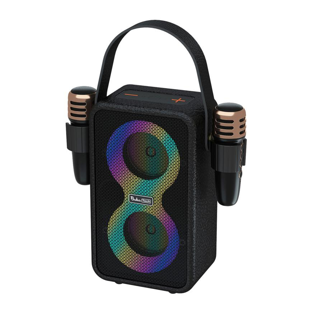 Беспроводная портативная колонка с двумя микрофонами BukaTech Nika