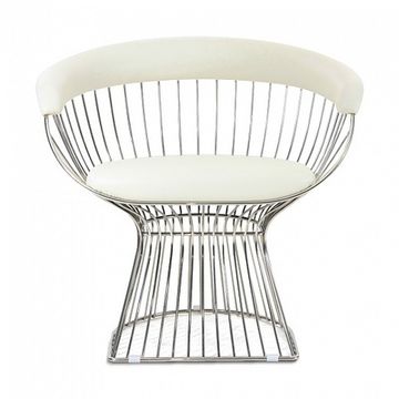кресло platner lounge (кожа) (by Steel Arts)