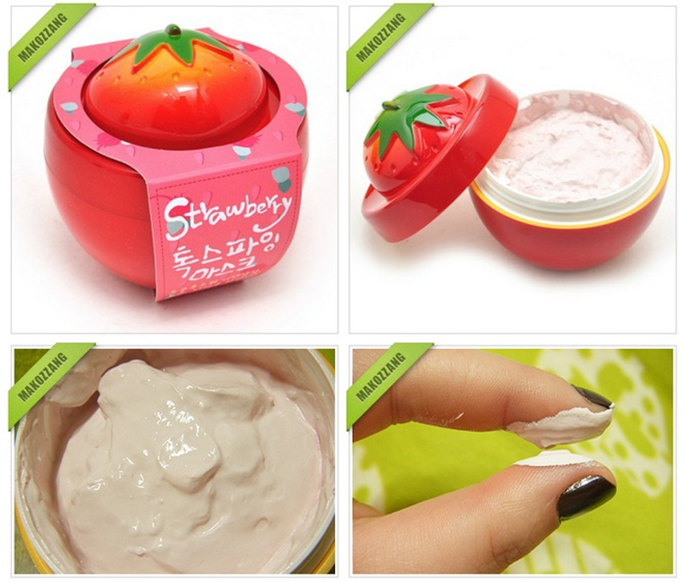 Baviphat New Tree Strawberry All-In-One Pore Pack маска-скраб с экстрактом клубники для очищения пор