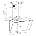 Наклонная вытяжка Oasis серии PRO NB-60I