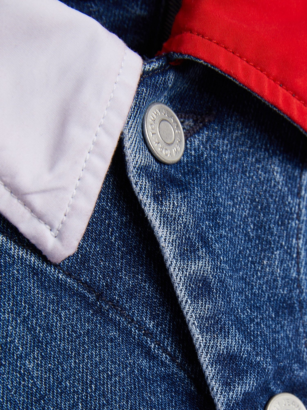 Джинсовая куртка Tommy Jeans Tommy Collection Cropped Flag Indigo Denim Stone Washed - M