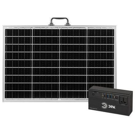 Электростанция портативная солнечная 200Вт 32400мАч Li-ion солнечная панель 50Вт ERAZS-01 (комплект) ЭРА Б0062853