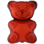 Шар Фольгированный Мишка мармеладный (Красный)