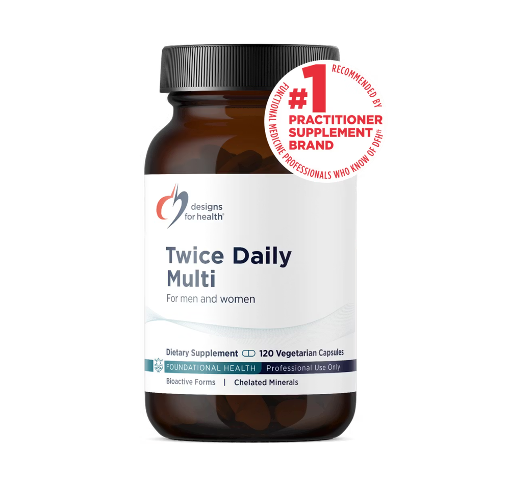Designs For Health - Twice Daily Multi - 120 capsules