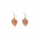 Серьги листья Ester Bijoux Орех LF88C-RG BR