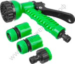 РОСТОК НП-12, 1/2″, фурнитура для подключения, пистолет 7 режимов, поливочный набор (427368)